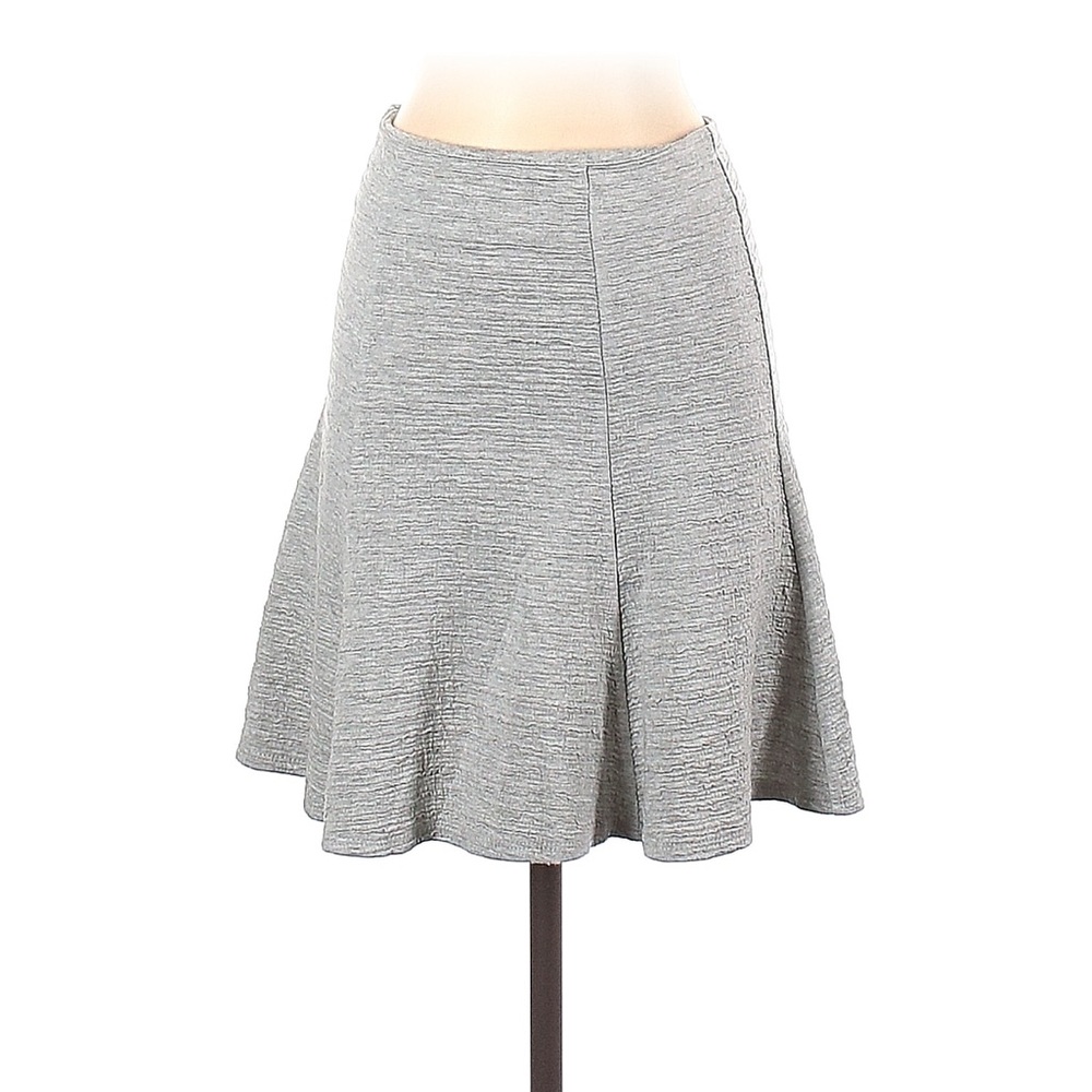 Anthropologie Maeve Gray A-Line Fit and Flared Skirt